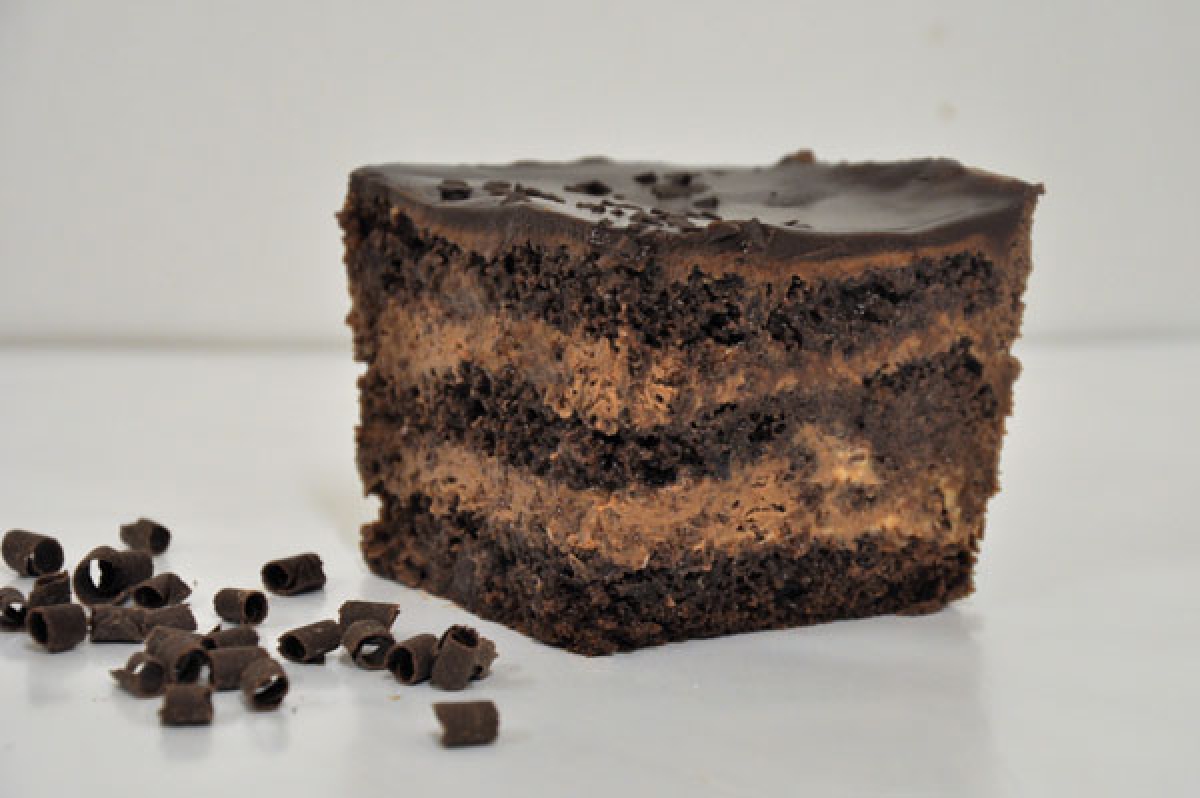 truflowe, ciasto czekoladowe z kremem czekoladowym